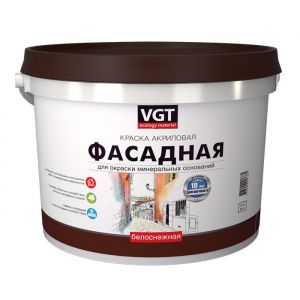 ВГТ Краска ВД-АК-1180 фасадная белоснежная 45кг ― Оптовая продажа строительных материалов ТД "Одис"