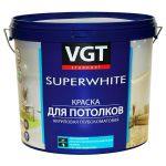 ВГТ Краска ВД-АК-2180 для потолков супербелая 3кг