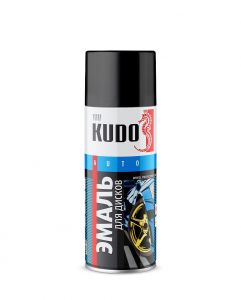 KUDO Эмаль для дисков KU-5203, 520мл черная ― Оптовая продажа строительных материалов ТД "Одис"