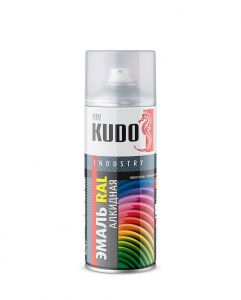 KUDO Краска аэрозольная KU-07040, 520мл RAL 7040 серое стекло ― Оптовая продажа строительных материалов ТД "Одис"