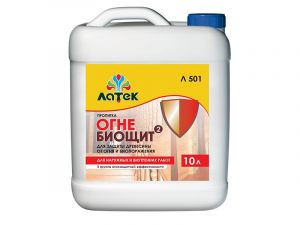 ЛАТЕК Л501 Пропитка огне-биощит-2 для защиты древесины от огня и биопоражения розовый 5л ― Оптовая продажа строительных материалов ТД "Одис"