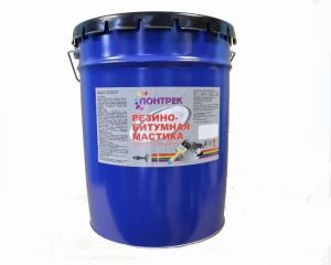 ЛОНТРЕК Мастика резино-битумная 20л (17кг) ― Оптовая продажа строительных материалов ТД "Одис"