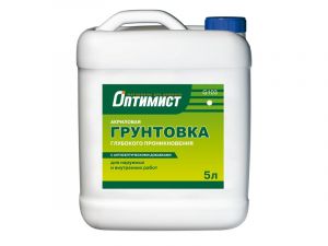 ОПТИМИСТ G103 Грунтовка глубокого проникновения для наружных и внутренних работ 5л ― Оптовая продажа строительных материалов ТД "Одис"