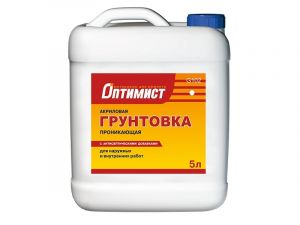 ОПТИМИСТ G102 Грунтовка акриловая проникающая для наружных и внутренних работ 50л ― Оптовая продажа строительных материалов ТД "Одис"