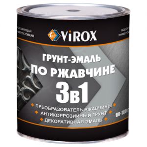 VIROX Грунт-эмаль по ржавчине 3 в1 серая 20кг ― Оптовая продажа строительных материалов ТД "Одис"