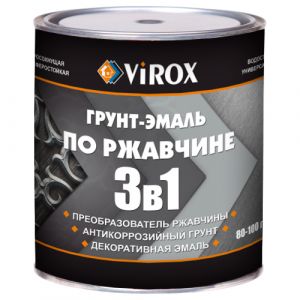 VIROX Грунт-эмаль по ржавчине 3 в1 синяя 5кг ― Оптовая продажа строительных материалов ТД "Одис"