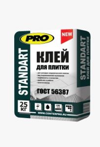 PRO STANDART Клей плиточный 25кг ― Оптовая продажа строительных материалов ТД "Одис"