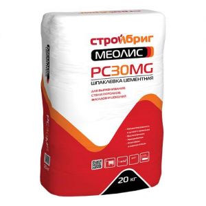 СТРОЙБРИГ Шпаклевка фасадная серая МЕОЛИС PC30 MG 20кг ― Оптовая продажа строительных материалов ТД "Одис"