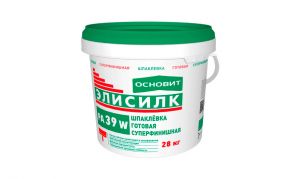 ОСНОВИТ Шпаклевка готовая ЭЛИСИЛК PA39 W суперфинишная полимерная белая 28кг ― Оптовая продажа строительных материалов ТД "Одис"
