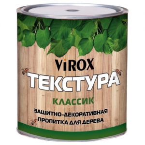 VIROX Защитно-декоративная пропитка для дерева ТЕКСТУРА КЛАССИК дуб (10л/8кг) ― Оптовая продажа строительных материалов ТД "Одис"