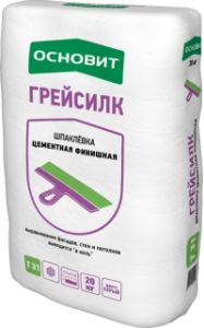 ОСНОВИТ Шпаклевка финишная ГРЕЙСИЛК PC31 G цементная 20кг ― Оптовая продажа строительных материалов ТД "Одис"