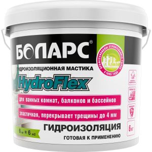 БОЛАРС Гидроизоляция HYDROFLEX 6кг ― Оптовая продажа строительных материалов ТД "Одис"