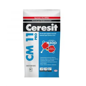 CERESIT CM 11 PRO Клей для керамогранита и керамической плитки для пола и стен 25кг ― Оптовая продажа строительных материалов ТД "Одис"