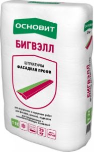 ОСНОВИТ Штукатурка фасадная СТАРТВЭЛЛ РС22 H цементная 25кг ― Оптовая продажа строительных материалов ТД "Одис"