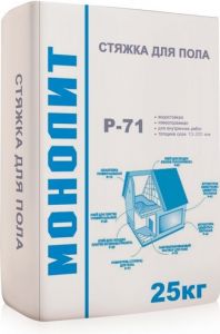 МОНОЛИТ Р-71 Стяжка для пола 25кг ― Оптовая продажа строительных материалов ТД "Одис"
