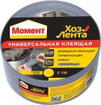 МОМЕНТ Лента универсальная клеящая Хозлента 10м серебристая