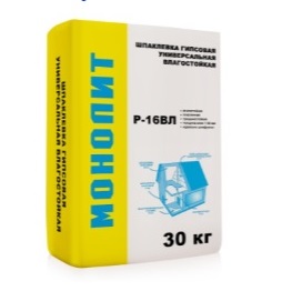 МОНОЛИТ Р-16 Штукатурка гипсовая влагостойкая 30кг ― Оптовая продажа строительных материалов ТД "Одис"