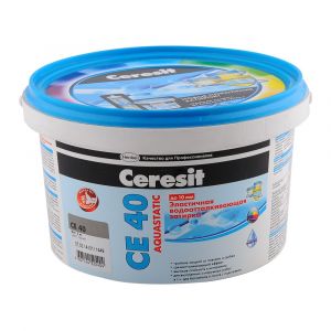 CERESIT CE 40 Затирка эластичная водооттал. противогрибковая белый 2кг ― Оптовая продажа строительных материалов ТД "Одис"