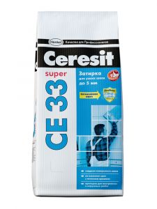 CERESIT CE33 S Затирка №07 серый 1-6мм 2кг ― Оптовая продажа строительных материалов ТД "Одис"