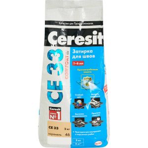 CERESIT CE33 S Затирка №07 серый 1-6мм 25кг ― Оптовая продажа строительных материалов ТД "Одис"