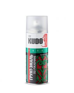 KUDO Грунт-эмаль аэрозольная по ржавчине KU-315005, 520мл RAL 5005 синяя ― Оптовая продажа строительных материалов ТД "Одис"