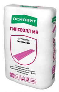 ОСНОВИТ Штукатурка гипсовая ГИПСВЭЛЛ PG25 серая 30кг ― Оптовая продажа строительных материалов ТД "Одис"