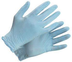 ULTIMA 300 LIGHT BLUE Перчатки нитриловые неопудренные (50пар/упак) L ― Оптовая продажа строительных материалов ТД "Одис"