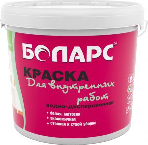 БОЛАРС Краска водно-дисперсионная ИНТЕРЬЕРНАЯ ДЛЯ ПОТОЛКОВ 7кг ― Оптовая продажа строительных материалов ТД "Одис"