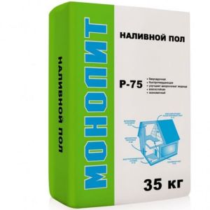 МОНОЛИТ Р-75 Пол наливной быстротвердеющий самовыравнивающийся 20кг ― Оптовая продажа строительных материалов ТД "Одис"