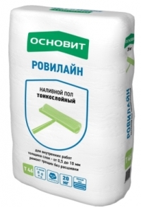 ОСНОВИТ Пол наливной РОВИЛАЙН FK46 тонкослойный 20кг ― Оптовая продажа строительных материалов ТД "Одис"