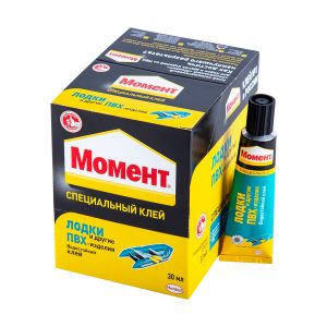 МОМЕНТ Клей для лодок и ПВХ-изделий 30мл в шоубоксе ― Оптовая продажа строительных материалов ТД "Одис"