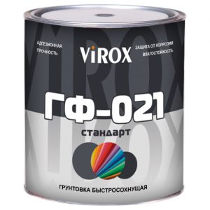 VIROX Грунт ГФ-021 СТАНДАРТ серый 0,9кг ― Оптовая продажа строительных материалов ТД "Одис"