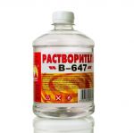 ВЕРШИНА Растворитель В-647 (ТУ 2319-001-71371272-2006) 0,5л
