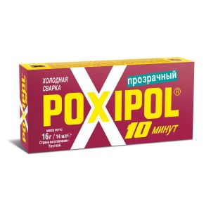 POXIPOL Холодная сварка прозрачная 82гр/70мл ― Оптовая продажа строительных материалов ТД "Одис"