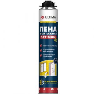 ULTIMA ВС OPTIMUM Pro 65, Пена монтажная профессиональная всесезонная 780мл ― Оптовая продажа строительных материалов ТД "Одис"