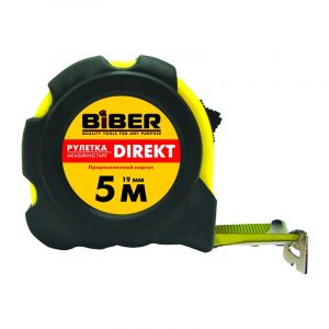 БИБЕР 40105 Рулетка ''DIREKT'' обрезиненный корпус 10мх25мм ― Оптовая продажа строительных материалов ТД "Одис"