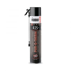 KUDO PUR-O-THERM R25+ Теплоизоляция напыляемая бесшовная пенополиурет. высокой плотности 1000мл ― Оптовая продажа строительных материалов ТД "Одис"