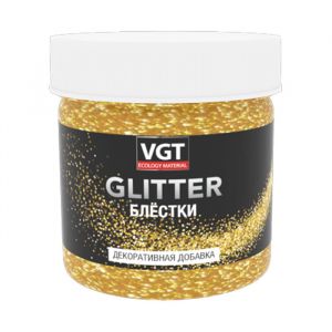 ВГТ PET GLITTER Глиттер (блестки) серебро 0,05кг ― Оптовая продажа строительных материалов ТД "Одис"